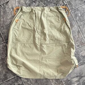 Vintage BOARD DOKTER Green Cargo A-line Drawstring Skirt Grunge Streetwear Urban